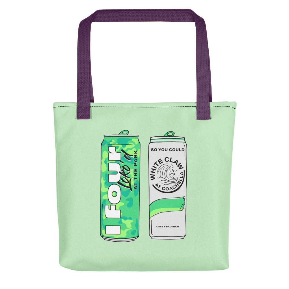 Green White Claw Tote