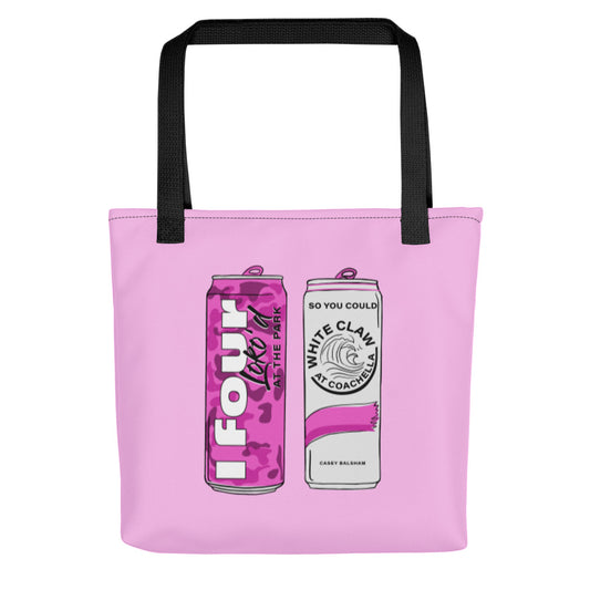 Pink White Claw Tote