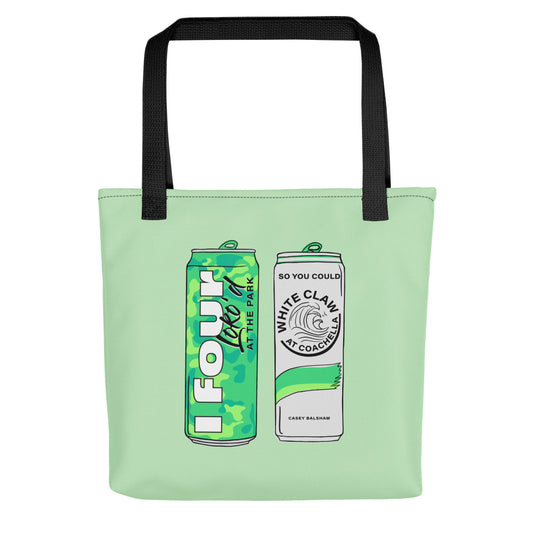 Green White Claw Tote